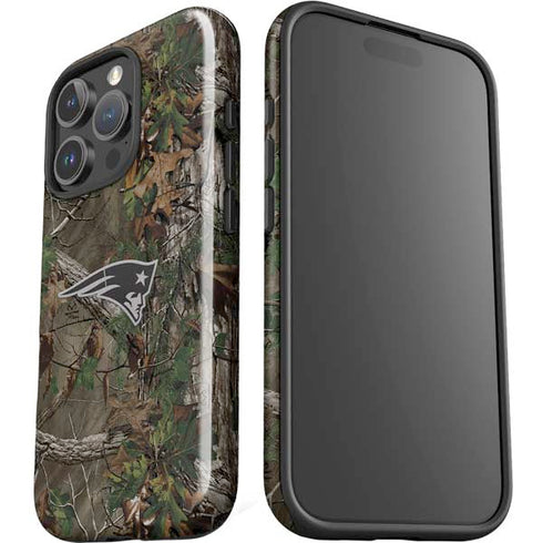 NFL New England Patriots Realtree Xtra Green Camo iPhone 16 Pro Max Impact Case