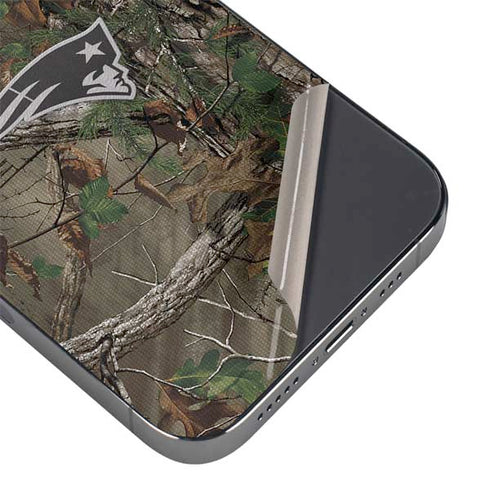 NFL New England Patriots Realtree Xtra Green Camo iPhone 16 Pro Max Skin