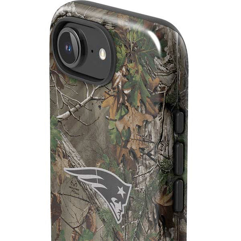 NFL New England Patriots Realtree Xtra Green Camo iPhone 16e Impact Case