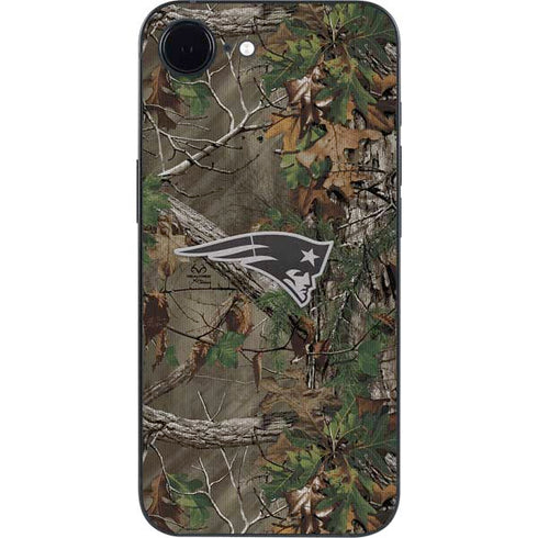 NFL New England Patriots Realtree Xtra Green Camo iPhone 16e Skin