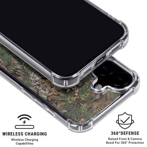 NFL New England Patriots Realtree Xtra Green Camo iPhone 17 Clear Case