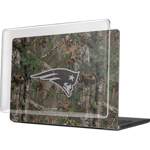 NFL New England Patriots Realtree Xtra Green Camo MacBook Pro 14in (2021-24) Case plus Skin