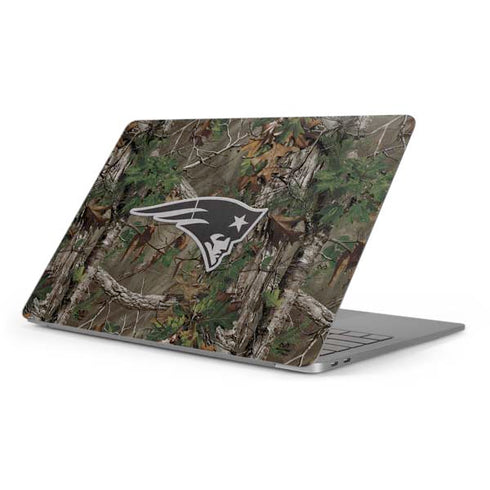 NFL New England Patriots Realtree Xtra Green Camo Apple MacBook Pro 16-inch Skin