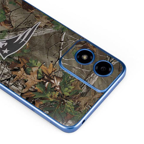 NFL New England Patriots Realtree Xtra Green Camo Moto G Play 4G (2024) Skin
