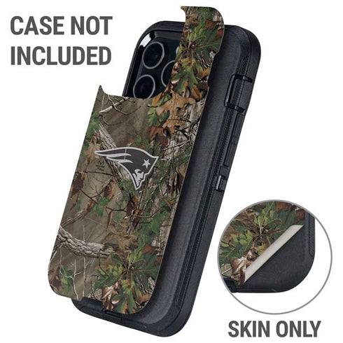 NFL New England Patriots Realtree Xtra Green Camo Otterbox Defender iPhone Skin
