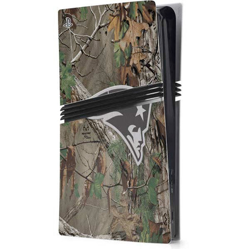 NFL New England Patriots Realtree Xtra Green Camo PS5 Pro Console Skin
