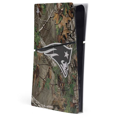 NFL New England Patriots Realtree Xtra Green Camo PlayStation PS5 Skins