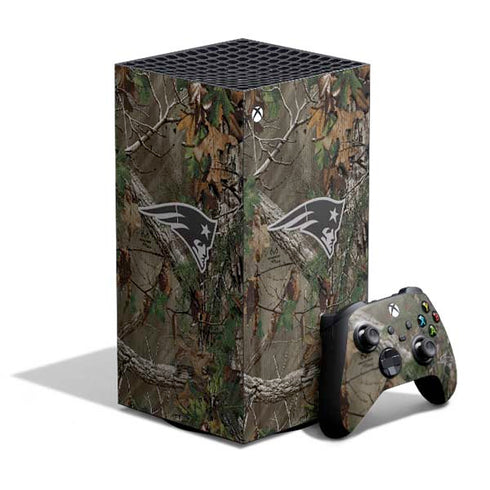 NFL New England Patriots Realtree Xtra Green Camo XBox Series X Digital Edition Bundle Skin