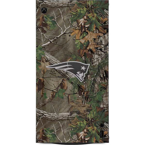 NFL New England Patriots Realtree Xtra Green Camo XBox Series X Digital Edition Console Skin