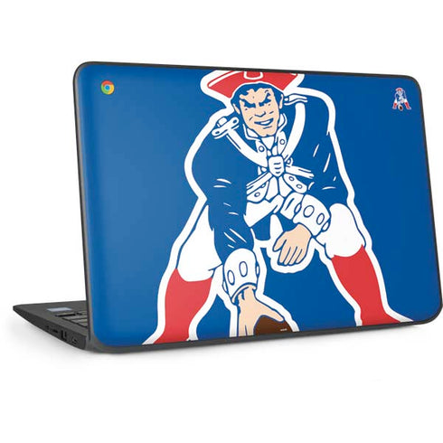 NFL New England Patriots Retro Logo HP Chromebook Skin