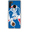 NFL New England Patriots Retro Logo Galaxy A21 Clear Case