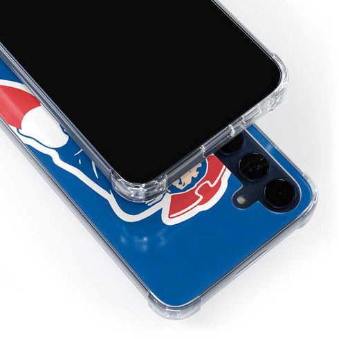 NFL New England Patriots Retro Logo Galaxy A55 5G Clear Case