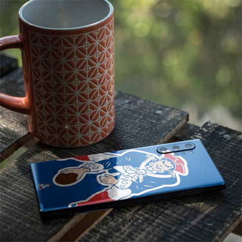 NFL New England Patriots Retro Logo Galaxy Note 10 Plus Skin