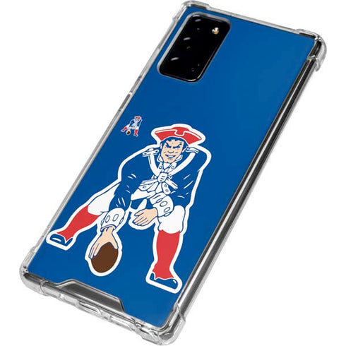 NFL New England Patriots Retro Logo Galaxy Note20 5G Clear Case