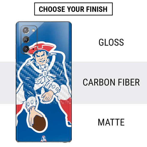 NFL New England Patriots Retro Logo Galaxy Note20 5G Skin
