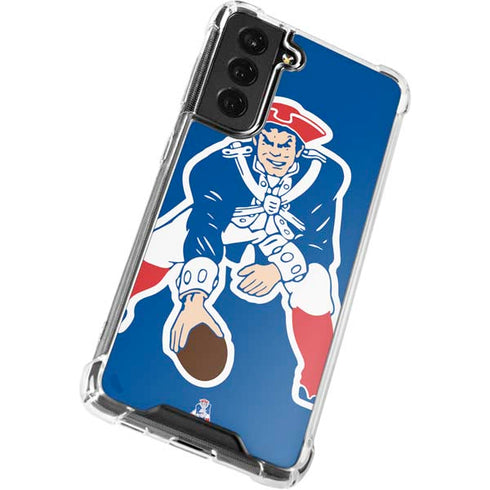 NFL New England Patriots Retro Logo Galaxy S22 Clear Case