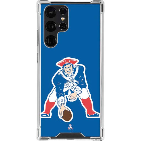 NFL New England Patriots Retro Logo Galaxy S23 Ultra Clear Case