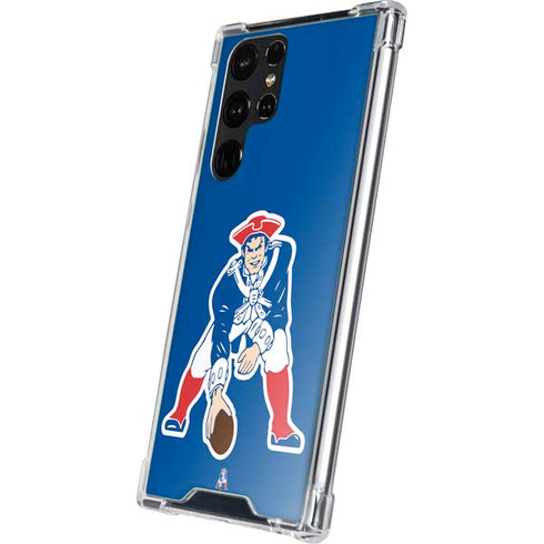 NFL New England Patriots Retro Logo Galaxy S23 Ultra Clear Case