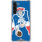NFL New England Patriots Retro Logo Galaxy S24 FE Clear Case