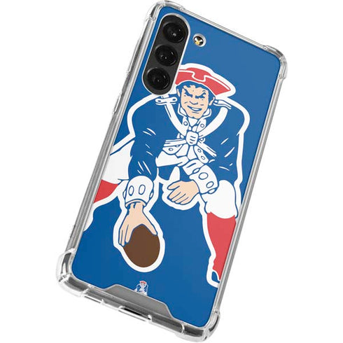 NFL New England Patriots Retro Logo Galaxy S24 FE Clear Case