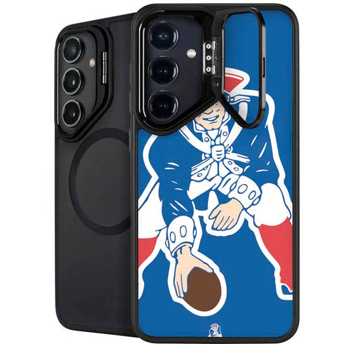 NFL New England Patriots Retro Logo Galaxy S25 Kickstand Case