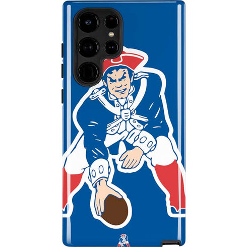 NFL New England Patriots Retro Logo Galaxy S25 Ultra Impact Case