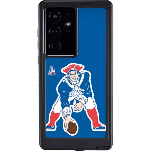 NFL New England Patriots Retro Logo Galaxy S24 Ultra Waterproof Case