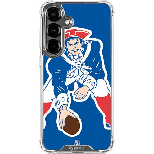 NFL New England Patriots Retro Logo Galaxy S26 Plus Clear Case
