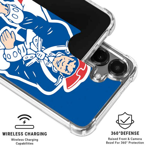 NFL New England Patriots Retro Logo Galaxy S26 Plus Clear Case