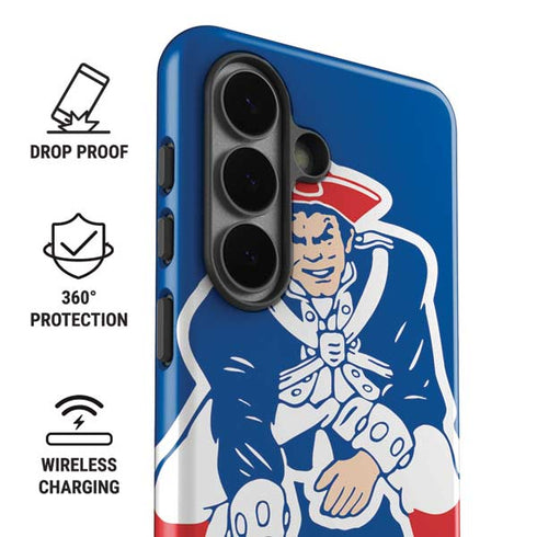 NFL New England Patriots Retro Logo Galaxy S26 Plus Impact Case