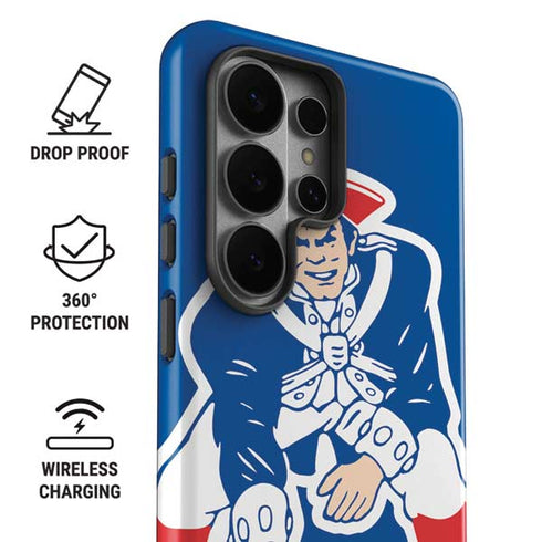 NFL New England Patriots Retro Logo Galaxy S26 Ultra Impact Case