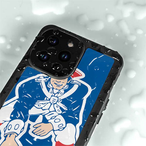 NFL New England Patriots Retro Logo iPhone 15 Pro Waterproof Case