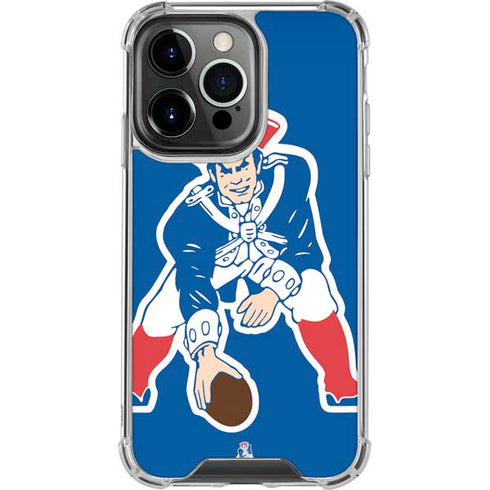 NFL New England Patriots Retro Logo iPhone 16 Pro Clear Case