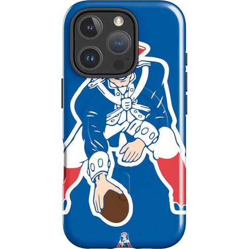 NFL New England Patriots Retro Logo iPhone 16 Pro Magsafe Impact Case