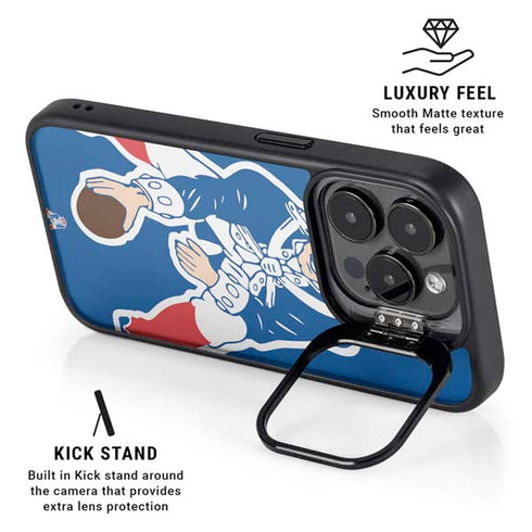 NFL New England Patriots Retro Logo iPhone 16 Pro Max Kickstand Case