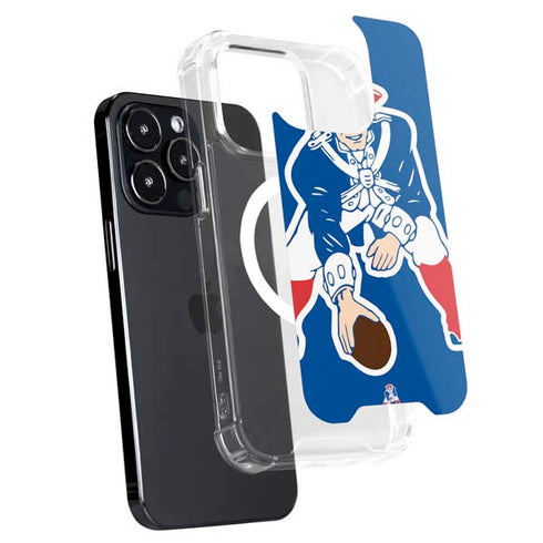 NFL New England Patriots Retro Logo iPhone 16 Pro Max MagSafe Case