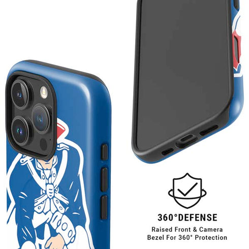 NFL New England Patriots Retro Logo iPhone 16 Pro Max Magsafe Impact Case