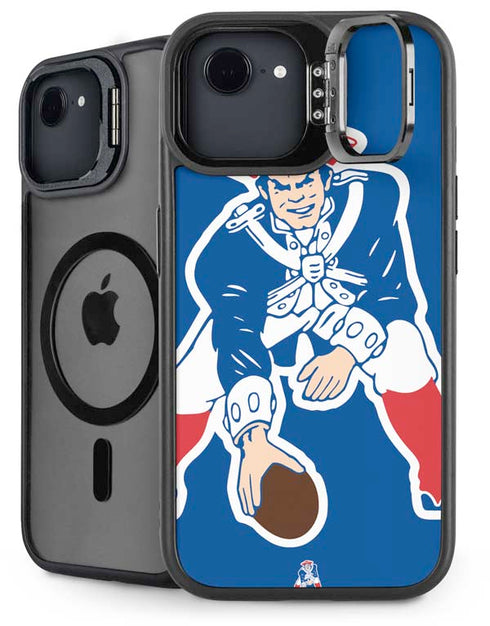 NFL New England Patriots Retro Logo iPhone 16e Kickstand Case