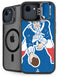 NFL New England Patriots Retro Logo iPhone 16e Kickstand Case