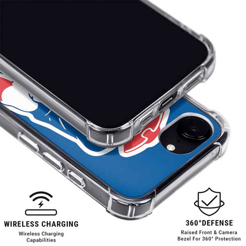 NFL New England Patriots Retro Logo iPhone 16e Clear Case