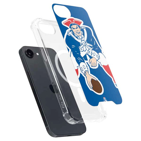 NFL New England Patriots Retro Logo iPhone 16e MagSafe Case