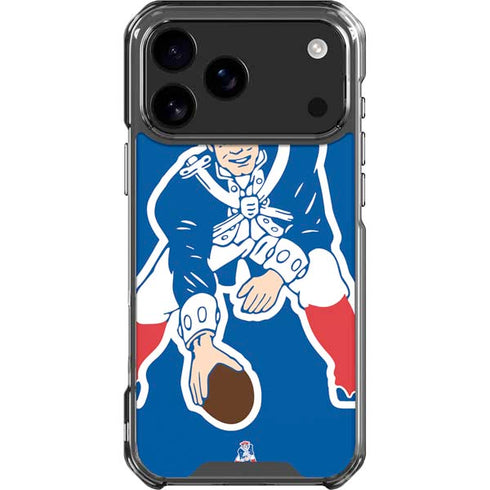 NFL New England Patriots Retro Logo iPhone 18 Pro Max Clear Case