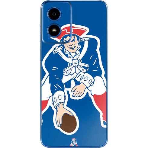 NFL New England Patriots Retro Logo Moto G Play 4G (2024) Skin