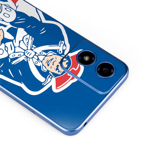NFL New England Patriots Retro Logo Moto G Play 4G (2024) Skin