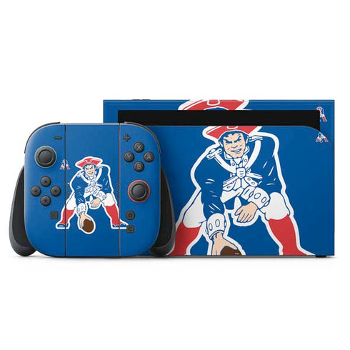 NFL New England Patriots Retro Logo Nintendo Skins