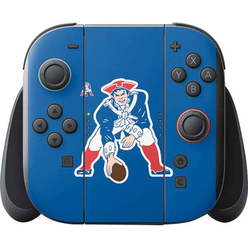 NFL New England Patriots Retro Logo Nintendo Switch 2 (2025) with Joy-Con Skin