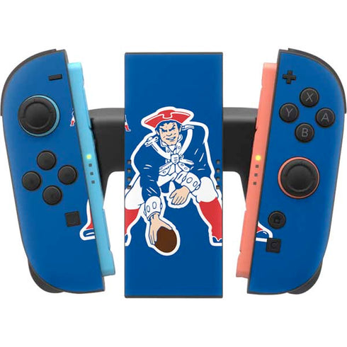 NFL New England Patriots Retro Logo Nintendo Switch 2 (2025) Joy-Con Controller Skin