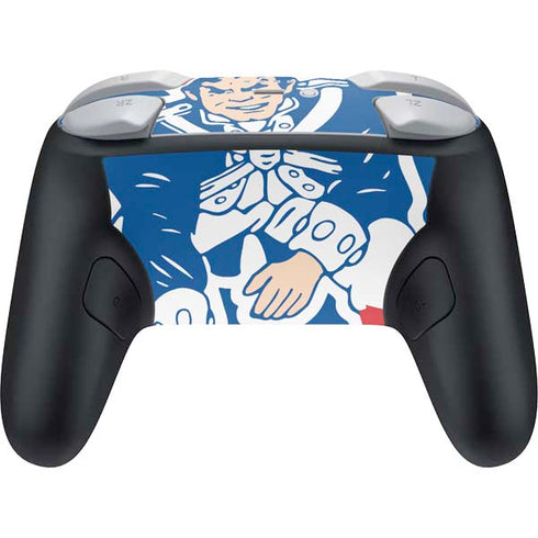 NFL New England Patriots Retro Logo Nintendo Switch 2 (2025) Pro Controller Skin