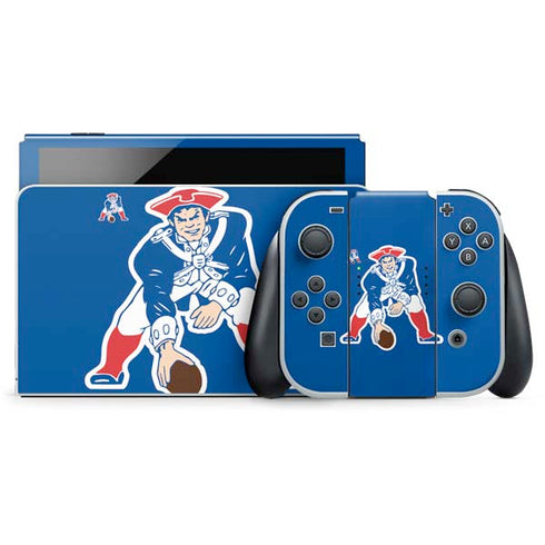 NFL New England Patriots Retro Logo Nintendo Skins