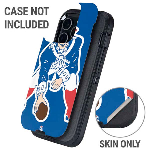 NFL New England Patriots Retro Logo Otterbox Defender iPhone Skin